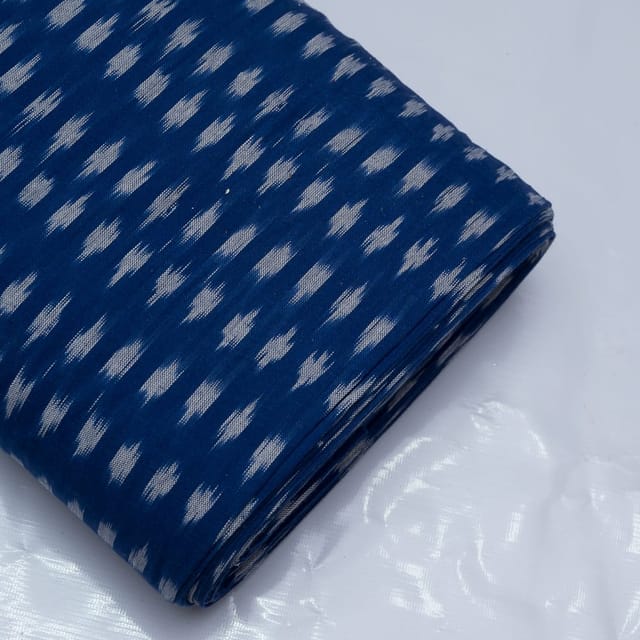 Blue & White Cotton Ikat