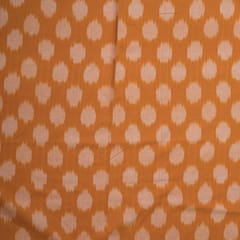 Mustard Dot Cotton Ikat fabric