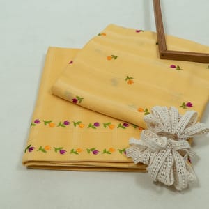 DIY Yellow Color Cotton Embroidered Set