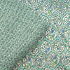 Sea Green Color Cotton Flex Printed Set