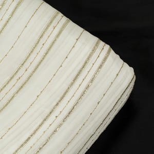 Dyeable Chinon Chiffon Embroidered Fabric