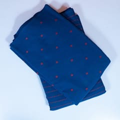 5 Mtr Blue Color Cotton Dobby Set