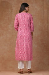 Pink Color Cotton Printed Shirt with Cotton Printed Bottom and Chiffon Printed Dupatta