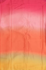 Multi Color Georgette Satin Ombre Printed Fabric