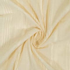 Off White Color Dyeable Leeno Cotton Dobby Fabric