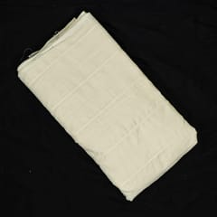 Off White Color Dyeable Leeno Cotton Dobby Fabric