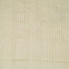 Off White Color Dyeable Leeno Cotton Dobby Fabric