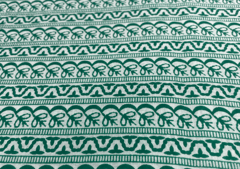 Printed Cotton Cambric Green Abstract