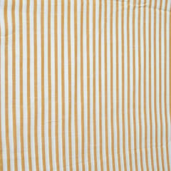 Yellow Color Cotton Yarn Dyed Stripes Fabric (1.50Meter Piece)