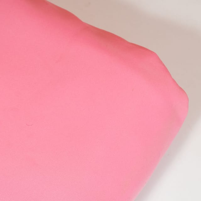 Pink Color Banana Crepe Fabric