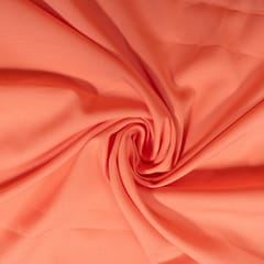 Peach Color Banana Crepe Fabric