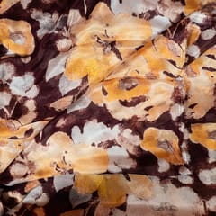 Multi Color Chinon Chiffon Printed Fabric