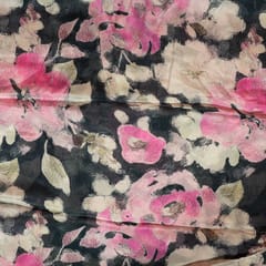 Multi Color Chinon Chiffon Printed Fabric