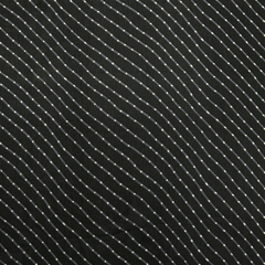 Black Stripes Printed Georgette Fabric