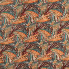 Multi Color Velvet Digital Printed Fabric