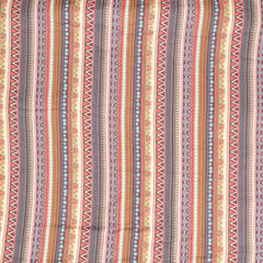 Brown Color Pashmina Geometric Printed Fabric