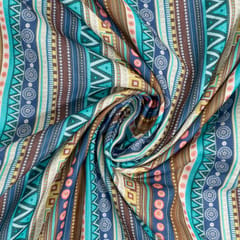 Multi Color Pashmina Printed Fabric