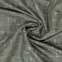 Grey Color Cotton Yarn Dyed Dobby Fabric