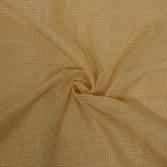 Dyeable Kota Check Zari Fabric