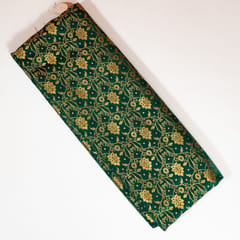 Green Color Satin Brocade Fabric