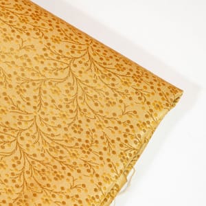 Gold Color Satin Brocade Fabric