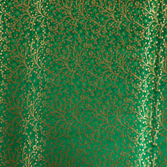 Green Color Satin Brocade Fabric