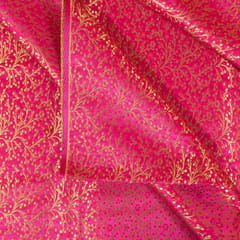 Majenta Color Satin Brocade Fabric