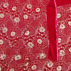 Rani Color Velvet Embroidered Fabric