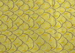 Printed Cotton Cambric Yellow Abstract