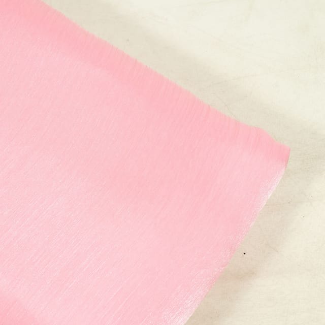 Pink Color Organza Chiffon Fabric