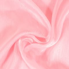 Pink Color Organza Chiffon Fabric