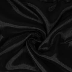 Black Color Organza Chiffon Fabric