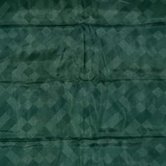 (5 mtr) Green Color Uppada Silk Digital Printed Fabric Set