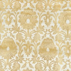 White Color Brocade Fabric