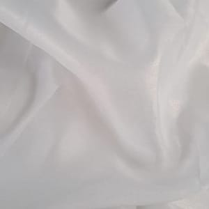 White Color Shimmer Organza Fabric