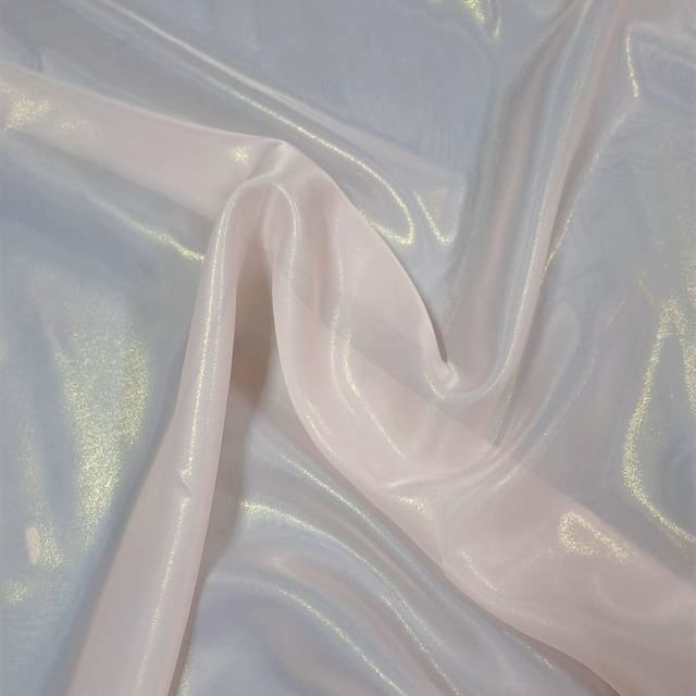 Peach Color Shimmer Organza Fabric