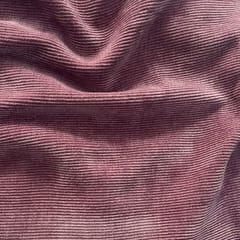 Dark Lilac Color Knitted Corduroy Fabric