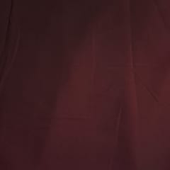 Wine Color Crepe Satin Fabric