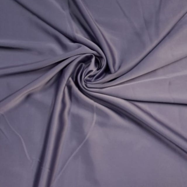 Purple Color Crepe Satin Fabric