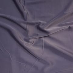 Purple Color Crepe Satin Fabric