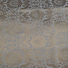 Golden Color Semi Brocade Fabric