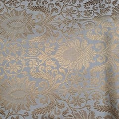 Golden Color Semi Brocade Fabric