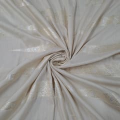 Dyeable Pure Monga Silk Zari Fabric