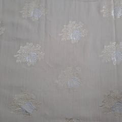 Dyeable Pure Monga Silk Zari Fabric