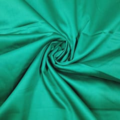 Green Color Glace Cotton Fabric