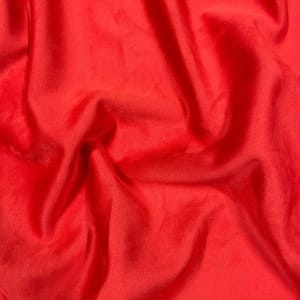 Red Color Suede Fabric