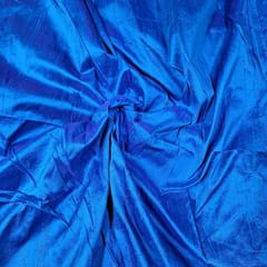 Royal Blue Color 70Gm Raw Silk Fabric