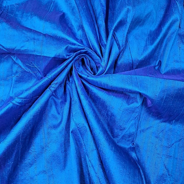 Royal Blue Color 70Gm Raw Silk Fabric