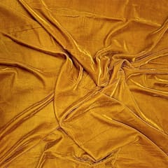 Dark Mustard Color Velvet Fabric