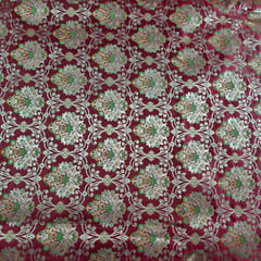 Maroon Color Brocade Fabric